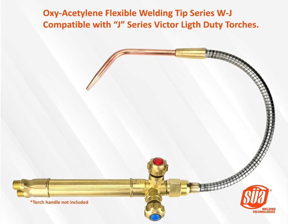Oxy-Acetylene Flexible Welding/Heating Tip System Compatible with “J” Series
