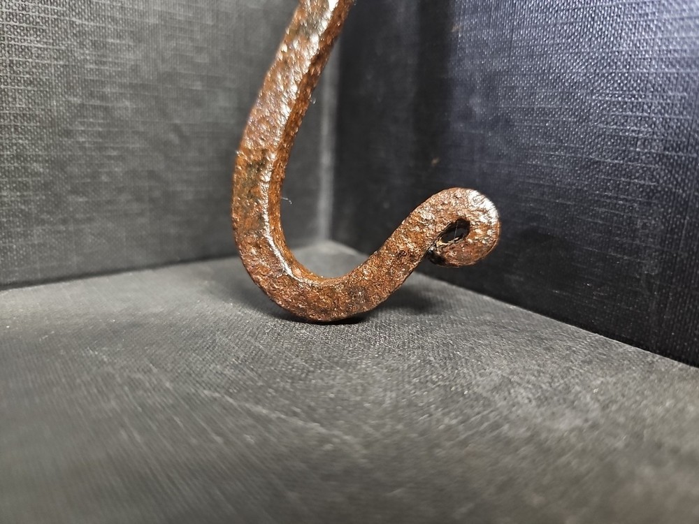 Antique 18th C Wrought Iron S Hook Blacksmith Made
