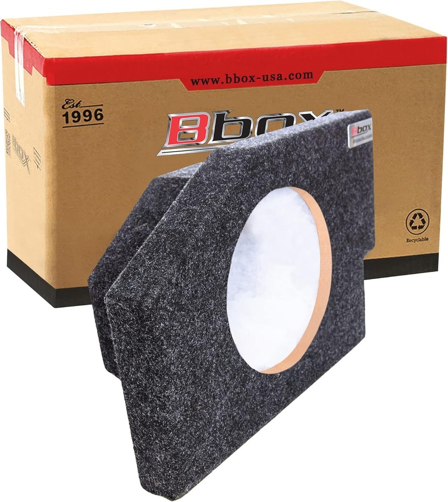 Bbox Single 10 Inch Subwoofer Sealed Enclosure - 10 Sealed, CHARCOAL