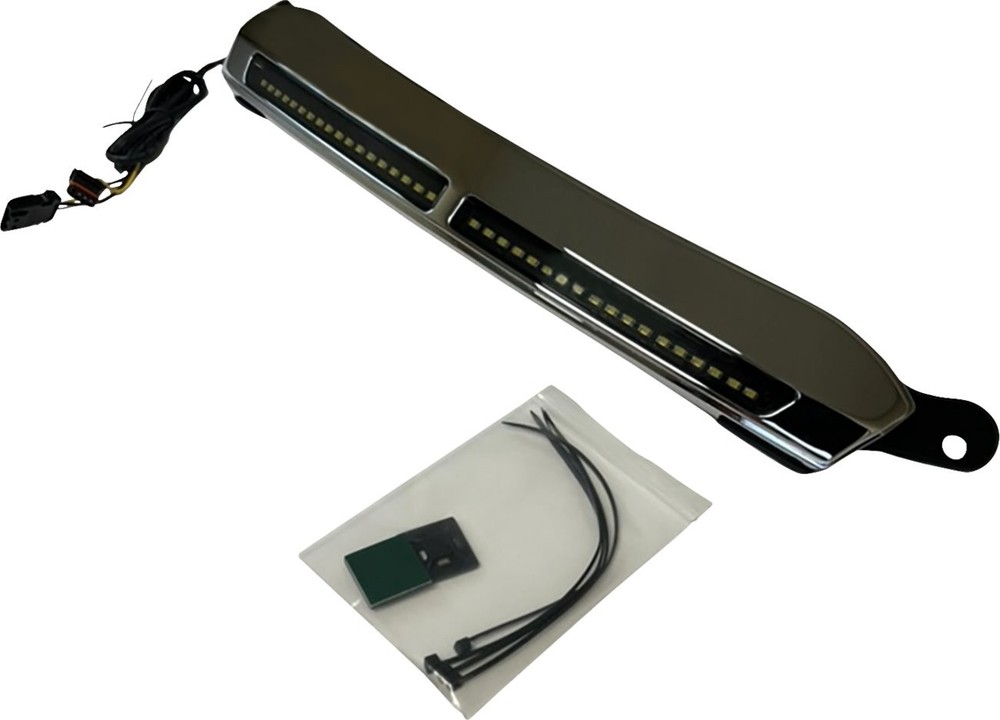 Custom Dynamics Chrome LED Windshield Trim (CD-RG-CV-W-C)