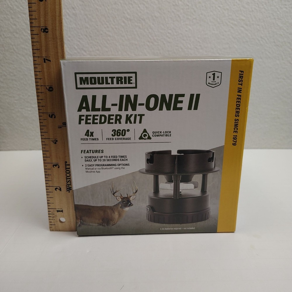 Moultrie ALL-IN-ONE II FEEDER KIT Deer Corn Programmable New in Box