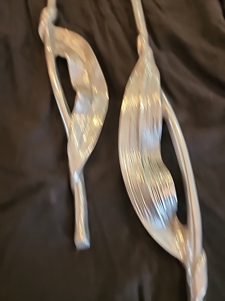 Michael Aram Ginkgo Leaf Servers 13-1/2" Silver Serving Set