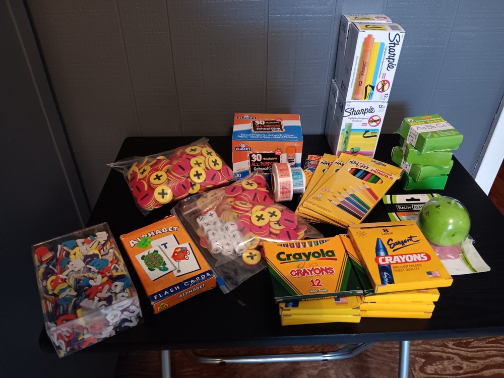 Lot Classroom School Supplies Highlighters Alphabet Math Manipulative Timer