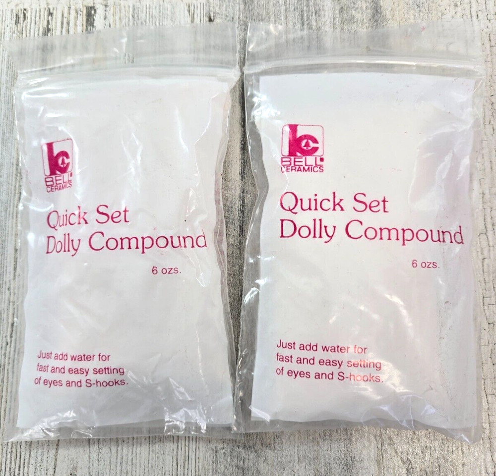Bell Ceramics Quick Set Dolly Compound For Eyes and S Hooks