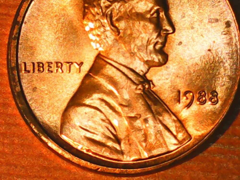 1988 Penny Struck Through Grease Reverse