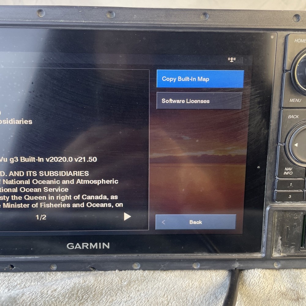Garmin Gpsmap 1042xsv Chartplotter Display As Pictured Please See Images