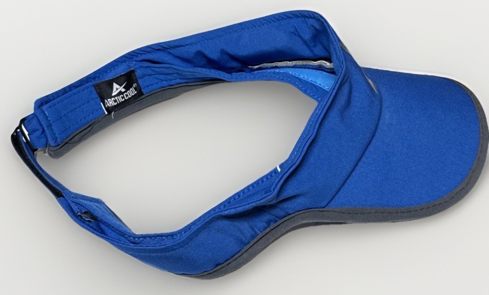 Arctic Cool Blue Cooling Golf Visor Unisex UPF30 Sun Shade Strapback Adjustable