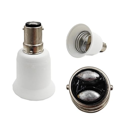 6pcs BA15D to E26/E27 Light Socket Adapter BA15D Light Socket Adapter to