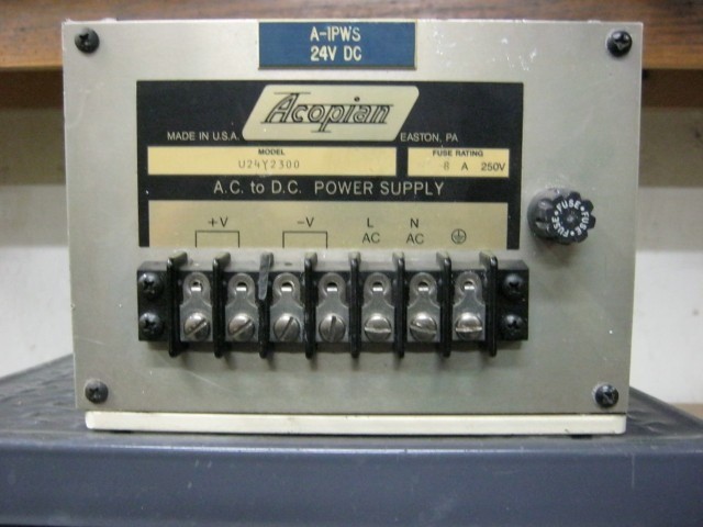 ACOPIAN AC TO DC POWER SUPPLY U24Y2300 (Untested) #2