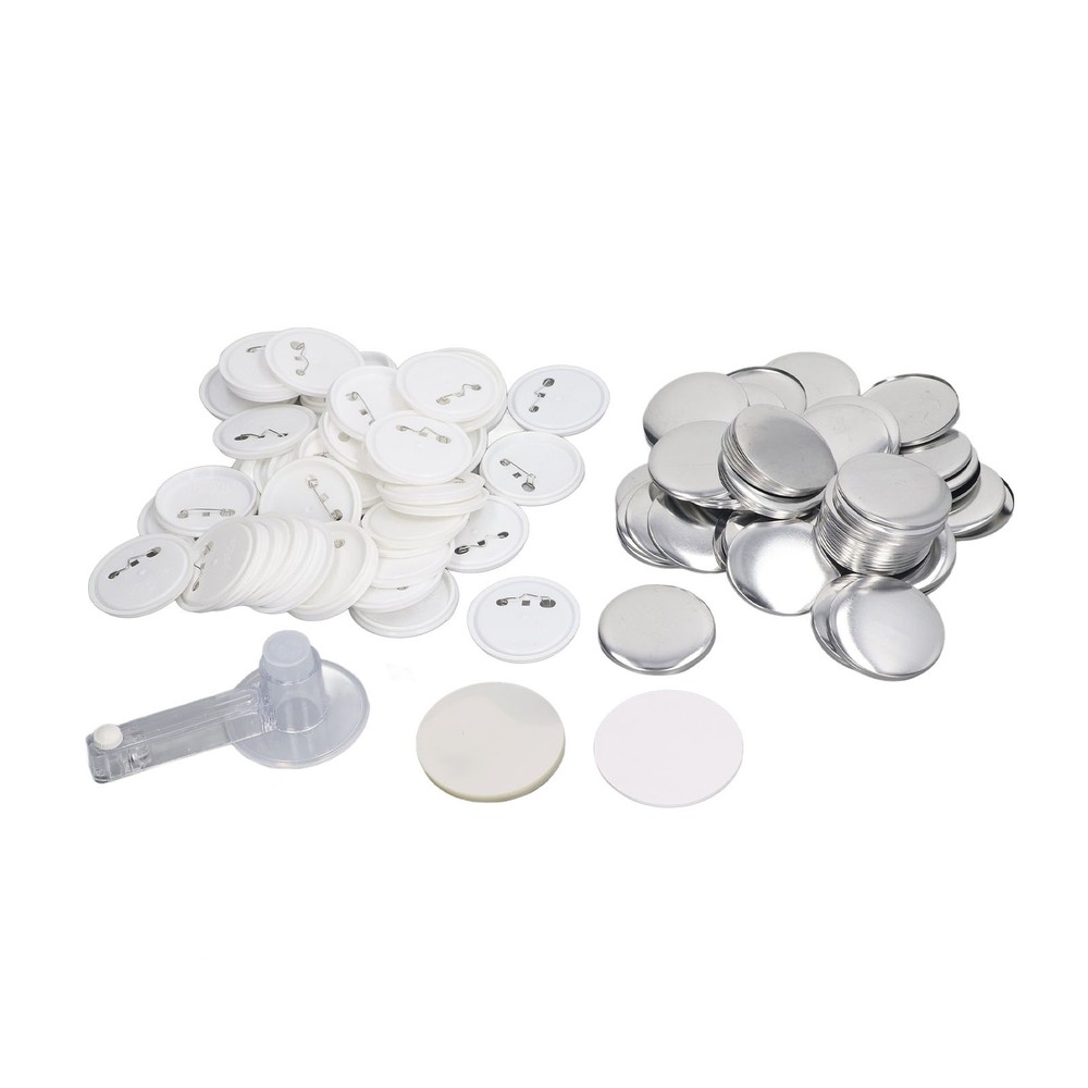 Button Maker Machine Pin Maker Button Press Machine With 100PCS Button Parts New