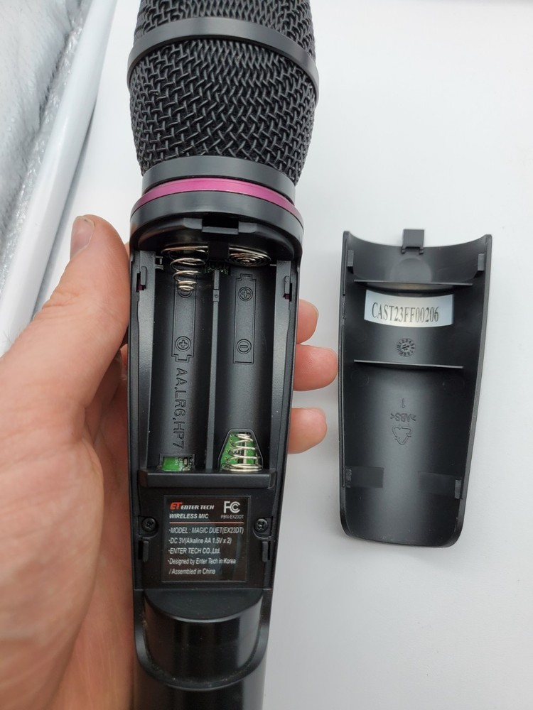 Magic Sing EX23DT Microphone ENTER TECH WIRELESS MIC MODEL Magic Duet