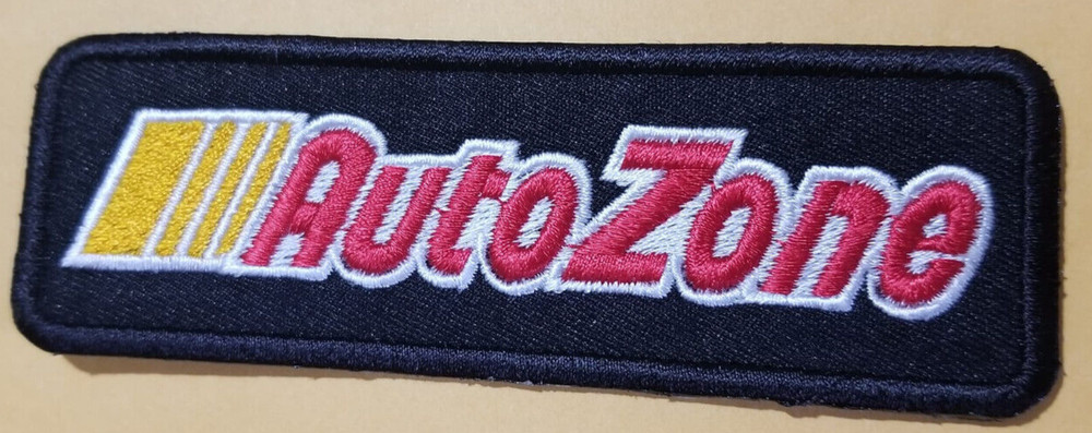 Embroidered Autozone Patch approx 1.5x 4.5"