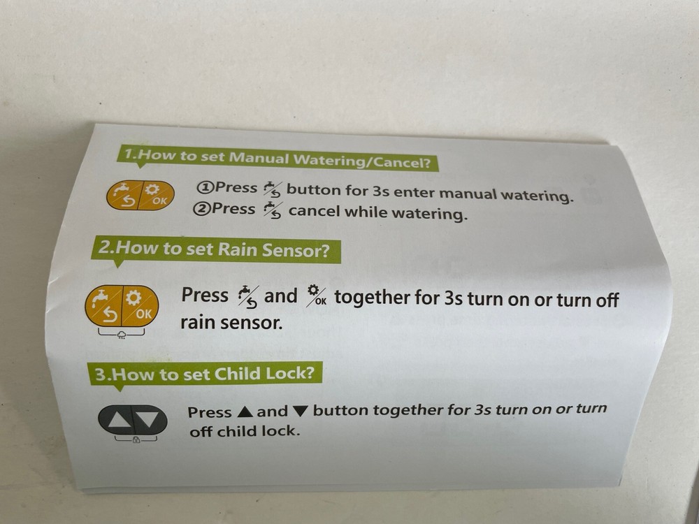 Automatic Garden Watering Timer Irrigation Controller Rain Sensor for Sprinkler