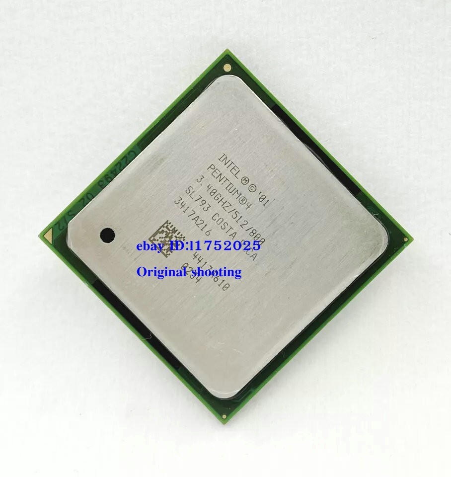 Intel Pentium 4 CPU SL793 3.4GHz 512KB 800MHz 478 processor .Testing