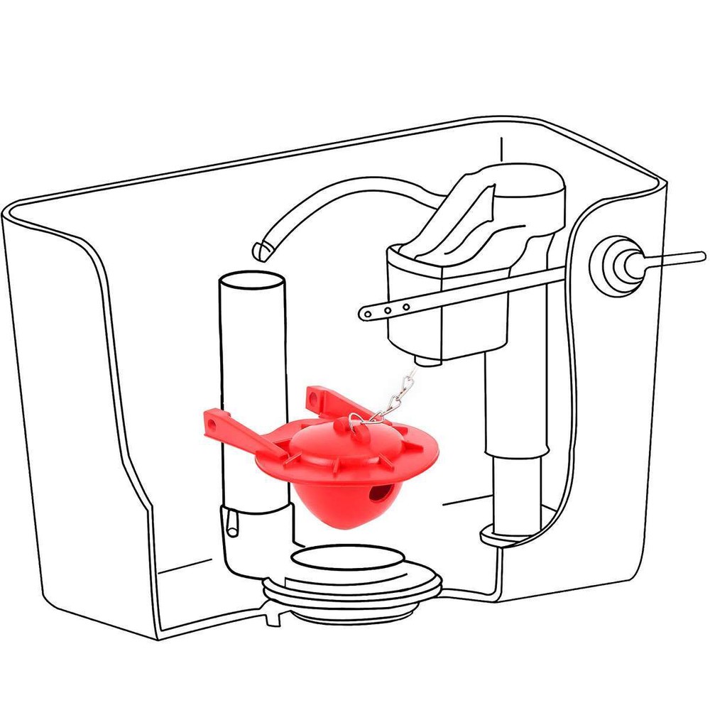 Toilet Flapper Ultra High Performance Universal Flapper 3" Flush Valves (2 PCS)