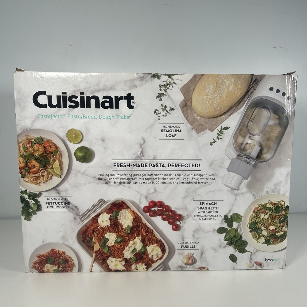 Cuisinart Bread, Pasta Dough Maker Machine, White, PM-1