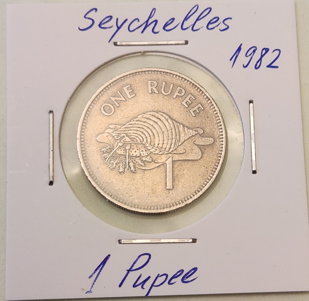 Seychelles coin, 1 Rupee, 1982