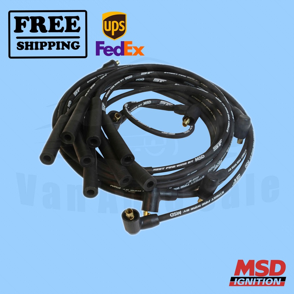 Spark Plug Wire Set MSD fits Dodge D200 1975-1978