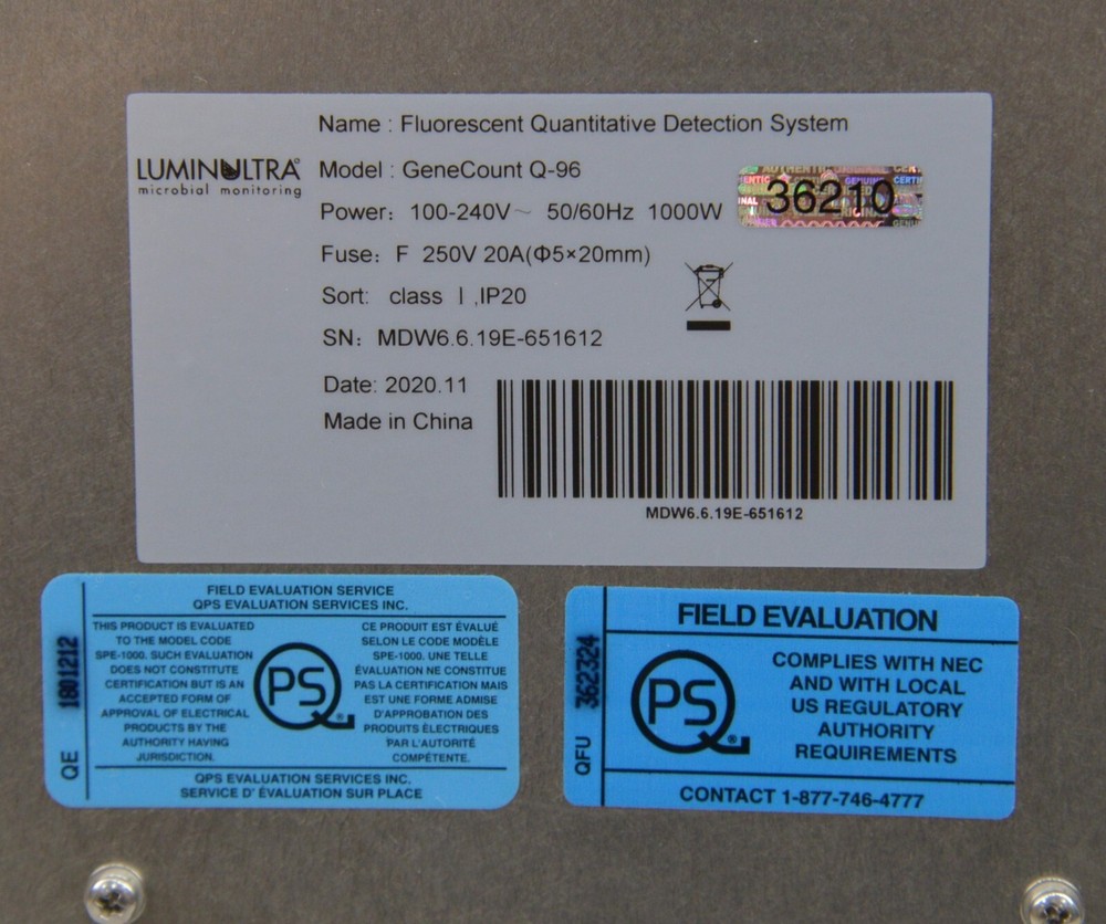 LuminUltra GeneCount Q-96 Fluorescent Quantitative Detection System