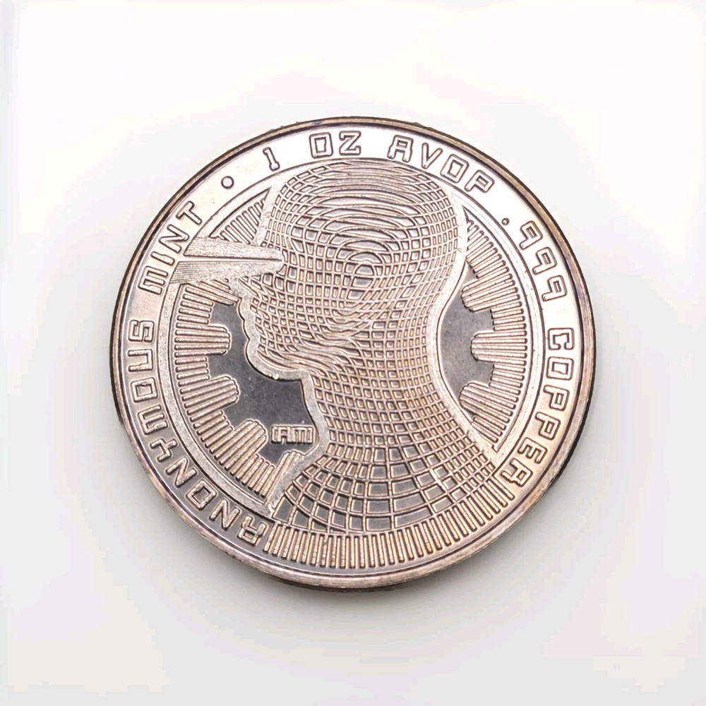 1 oz Copper Round - Bitcoin Anonymous Mint (AVOP)