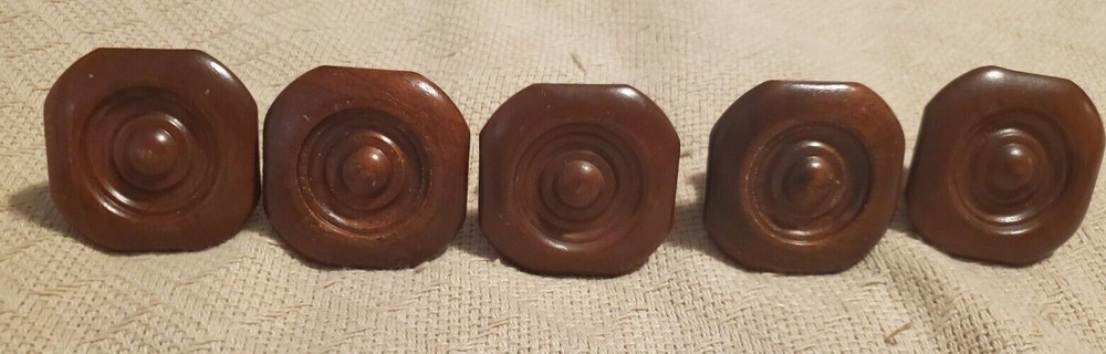 Wooden Drawer/ Cabinet Nobs 5 Square Nobs
