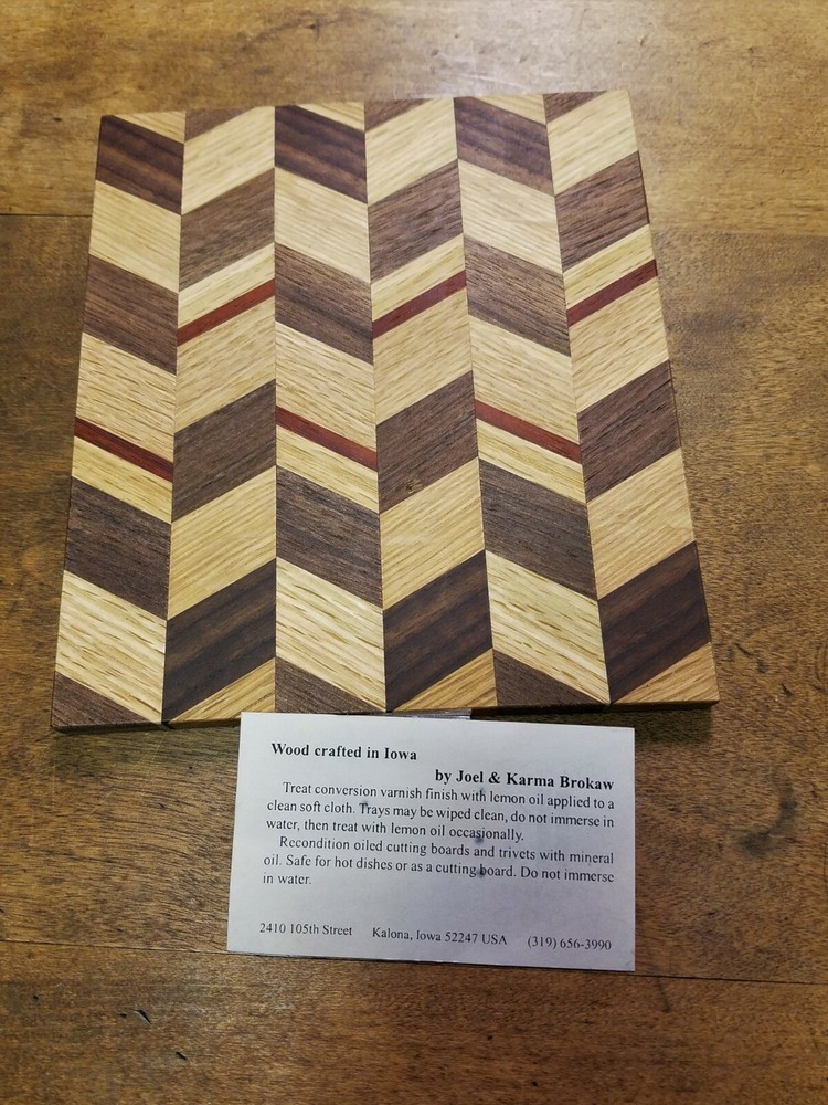 JK Creative Wood Handcrafted Trivet Walnut Ash Maple Cedar