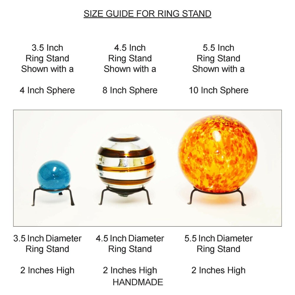 3.5 Inch Diameter Basic Iron Display Ring Stands-2 Inches High