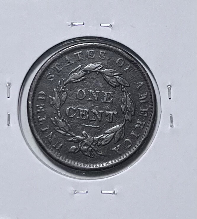 1837 coronet large cent