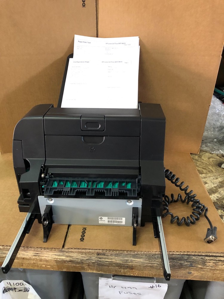 HP M630 B3M76 Stapling Mailbox Finisher 3 Bin 900 Sheet B3M76A tested working