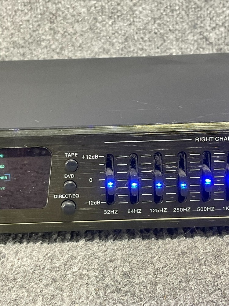 Pyle PPEQ100 Equalizer Audio Plug Broken Multiple Inputs – For Parts