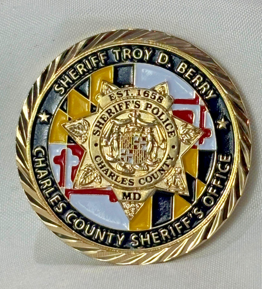 Charles County Sheriff's Office Challenge Coin CCSO Pride MD