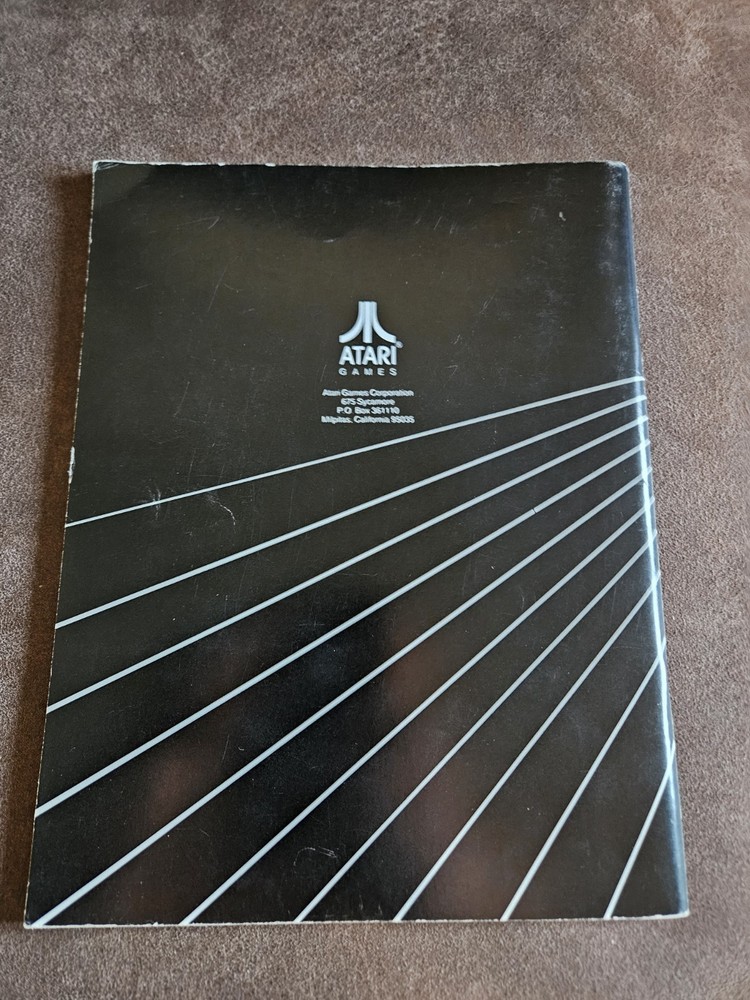 Atari System 1 - Road Blasters - 1987 Arcade Game Manual