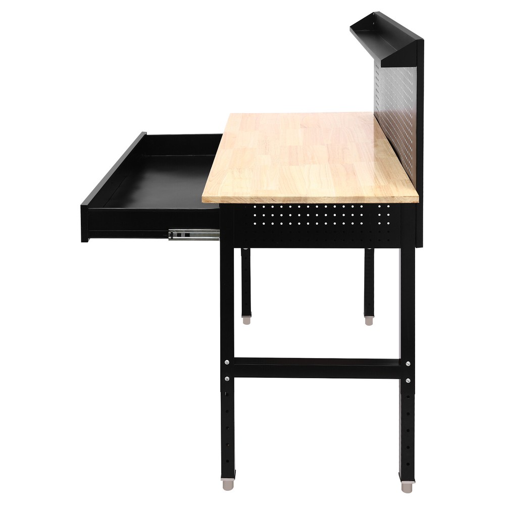 Adjustable Garage Workbench Work Bench for Garage Office Home 48"×24''