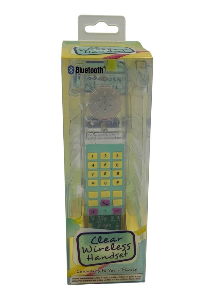 Clear Wireless Phone Handset W Bluetooth