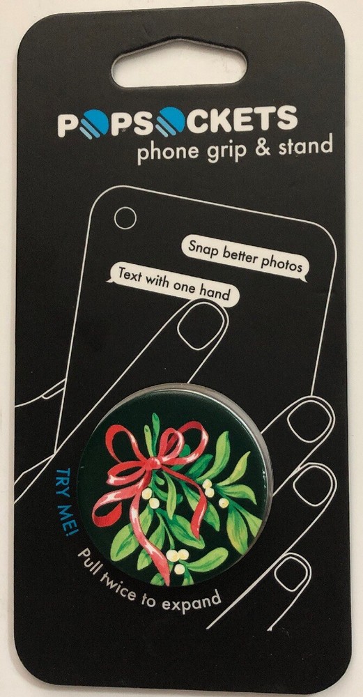 PopSockets Single Phone Grip PopSocket Univer Mistletoe