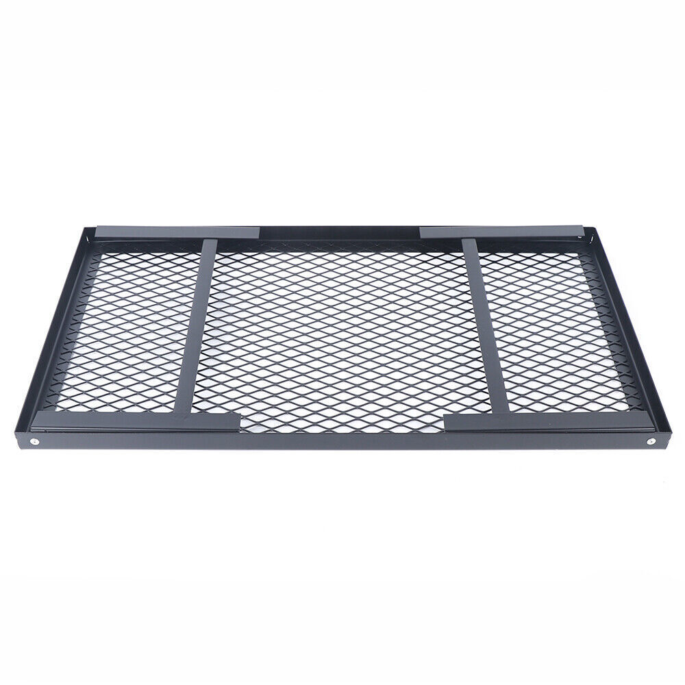 Foldable Camping Grill Fire Pit Grate Campfire Cooking Portable Stand Equipment