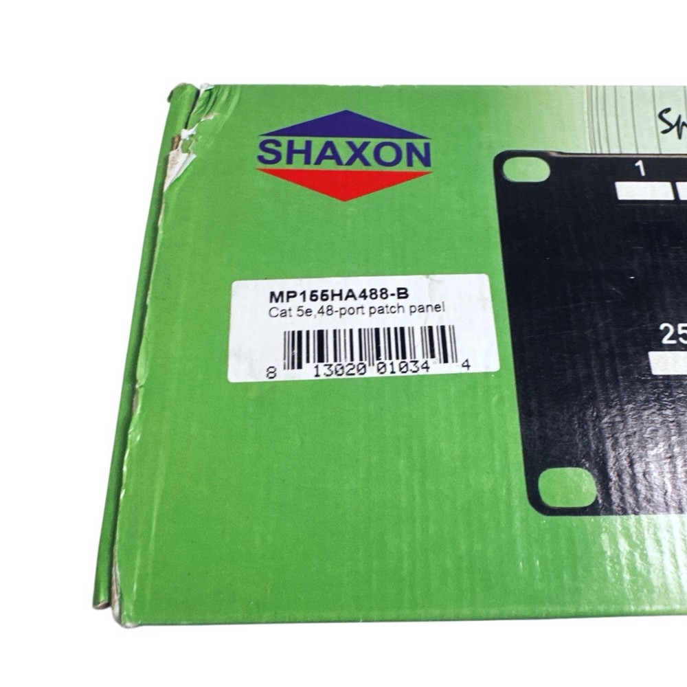 New Shaxon, 48 Port Cat 5e Patch Panel