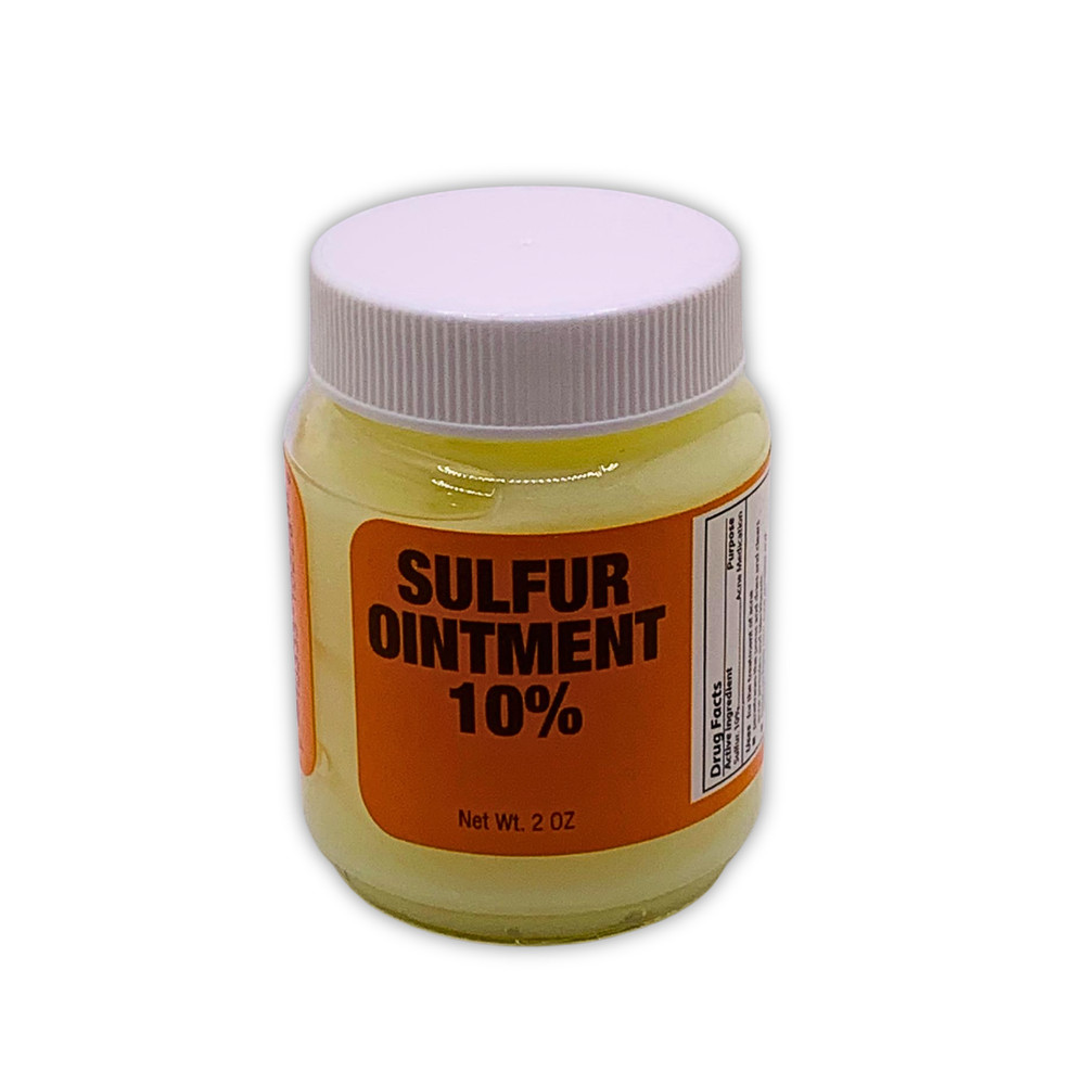 Sulfur Ointment 10% – 2 Pack | 2 oz Jars (External Use)