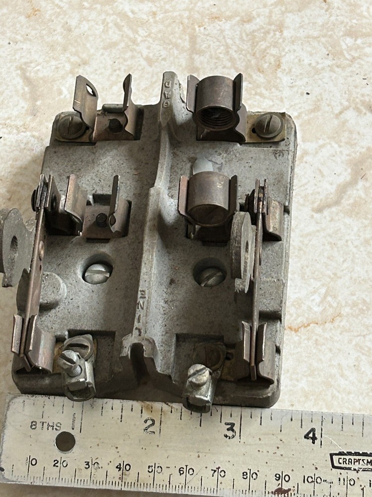 Antique Double Porcelain Line Knife Switch