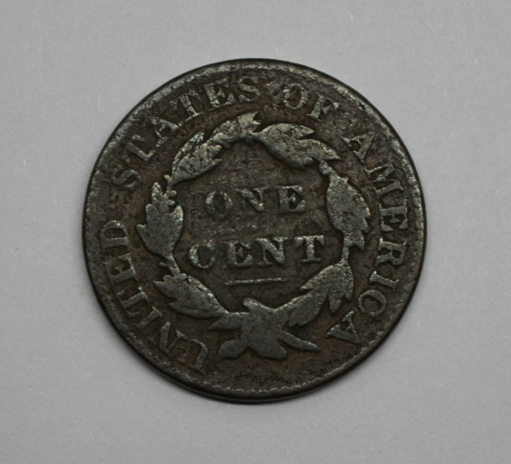 1828 Cornet Head Large Cent #EB12545