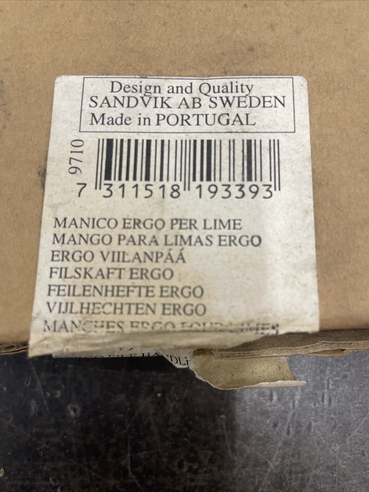 Box of 10 File Handle Bi-Molded Ergo for 12" & 14" Rectangular & Half-Round #13