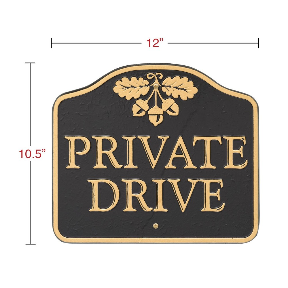 Private Drive Wall or Lawn Statement Plaque