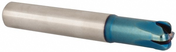 Accupro 1/2" Diam 4 Flute Single End Solid Carbide 1/8" Corner Radius End Mil...