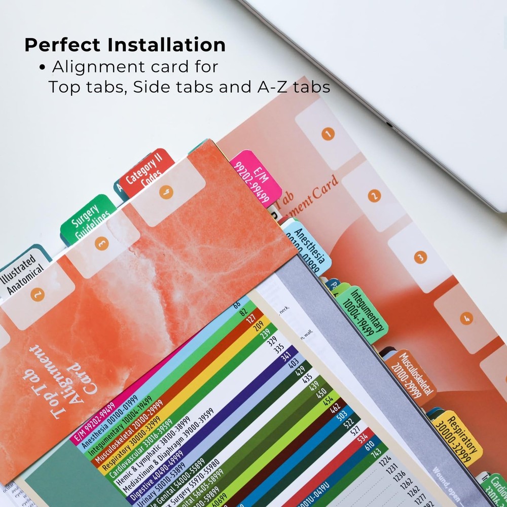 CPT 2026 Code Book Index Tabs - for AMA Version 2026 Light Blue