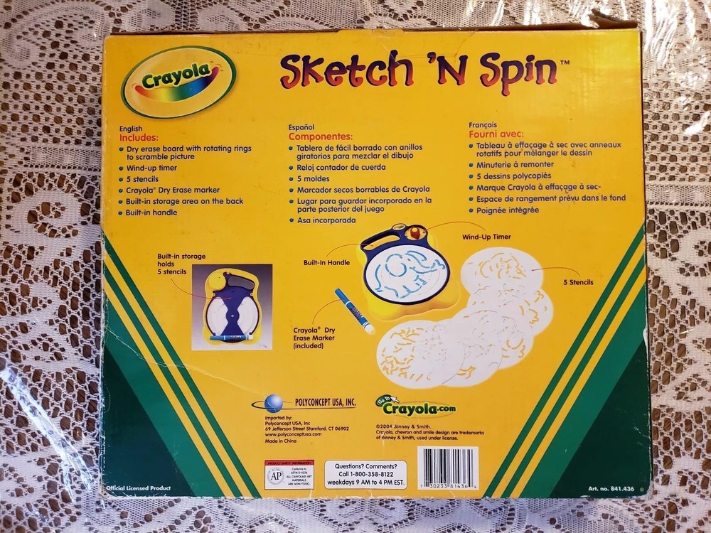 CRAYOLA SKETCH 'N SPIN - NIB - READ
