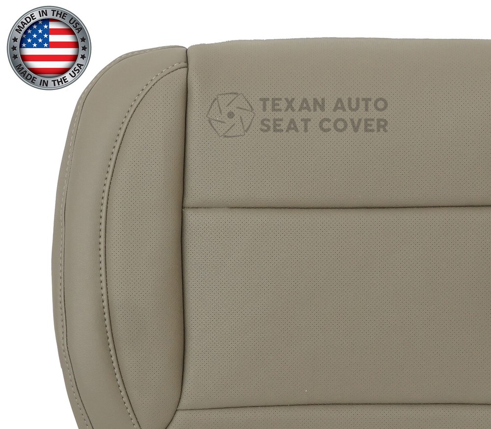 2015 Chevy Silverado LTZ LS Driver Side Bottom Leather Perforated Seat Cover Tan