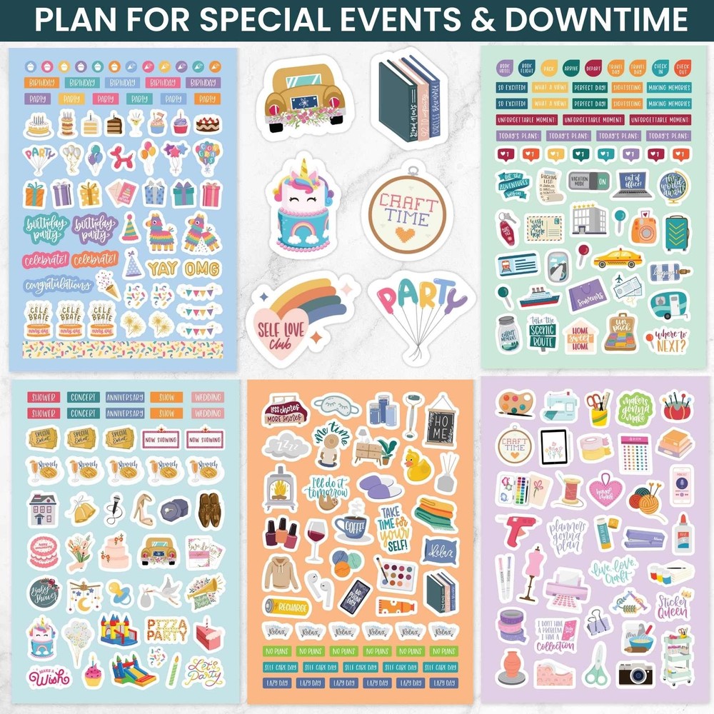 bloom daily planners 40 Page Sticker Book, Stickers Make Everything Better