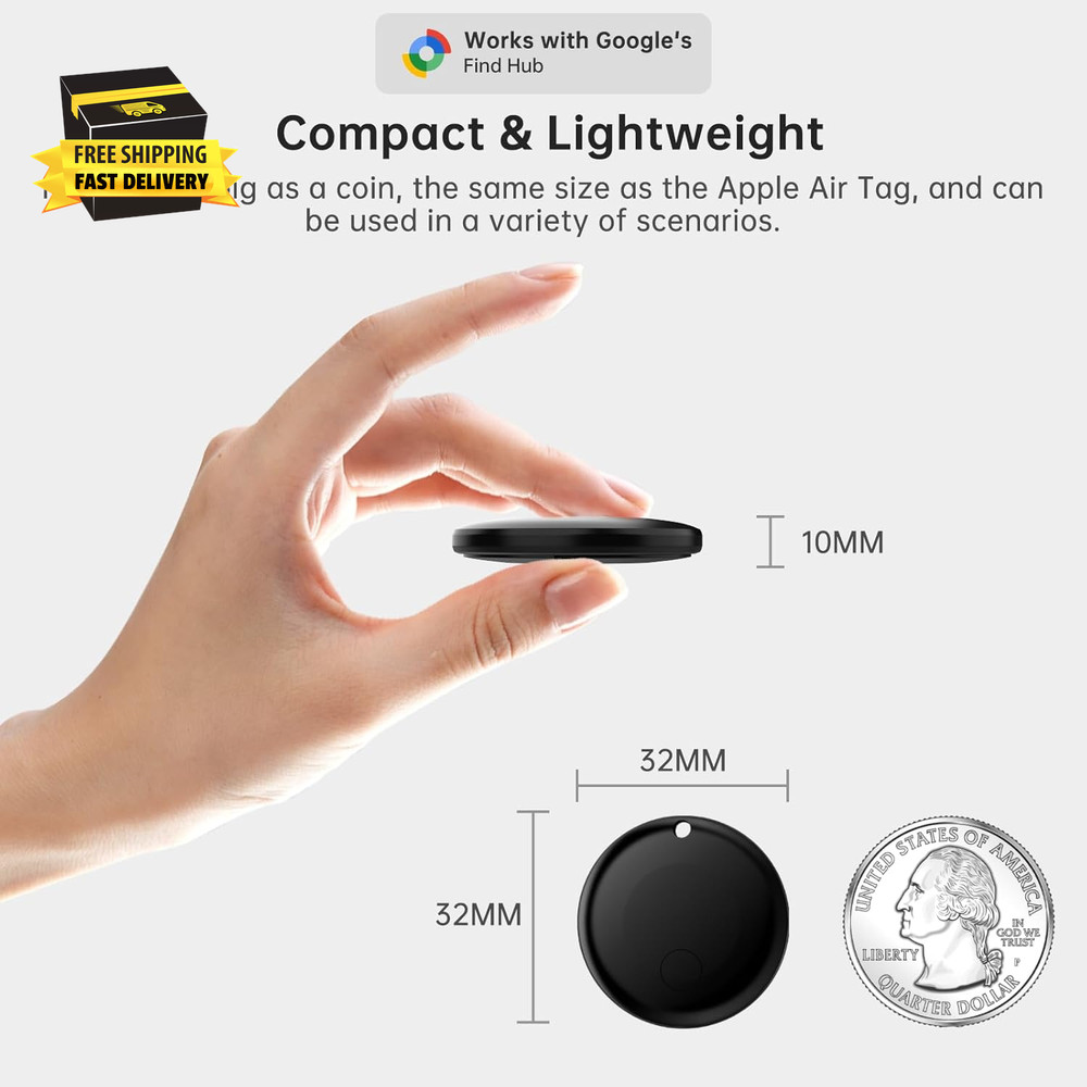 Air Tracker Tag for Android（Android Only ） IP65 Waterproof Smart Tag & Item Find