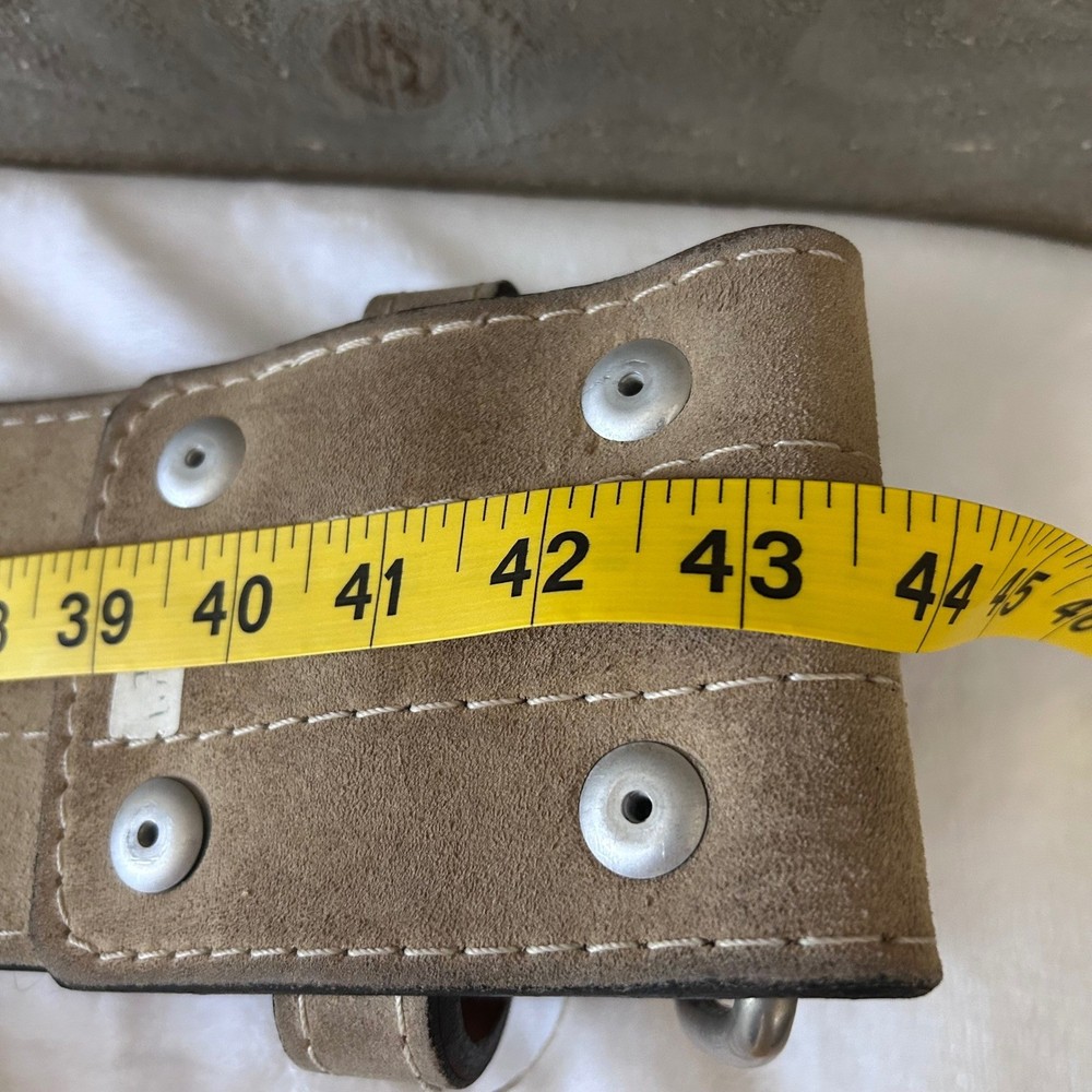 Heavy Duty Weightlifting Belt Suede Leather Back Support