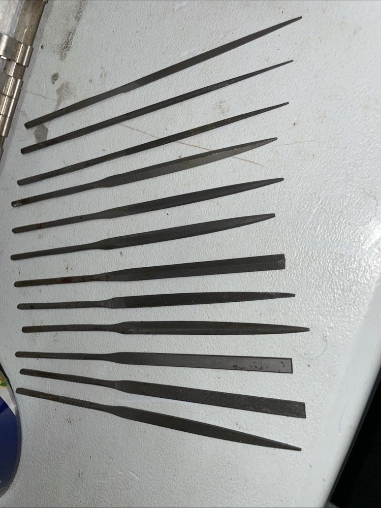 Heller Tool Co 12 Ohio Swiss Pattern Files With Case.